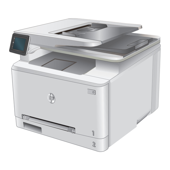 HP Color LaserJet Pro MFP M277c6 Manuel D'utilisation