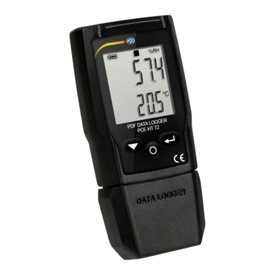 PCE Instruments PCE-HT 72 Manuel D'utilisation