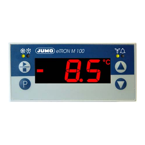 JUMO eTRON M 100 Notice De Mise En Service