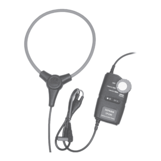 SEFRAM SP290 Manuel D'utilisation