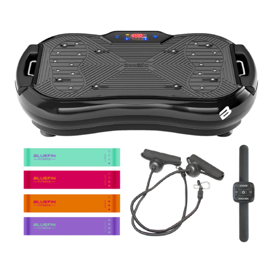 BLUEFIN Fitness Ultra Slim Mode D'emploi