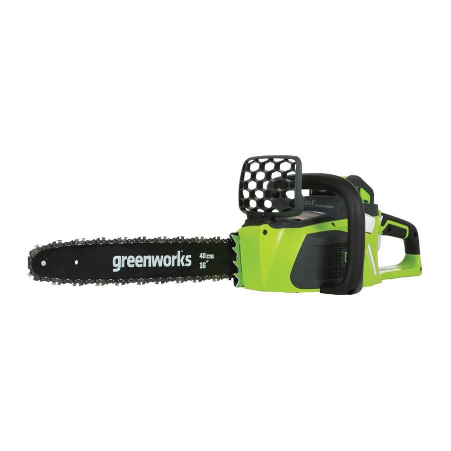 GreenWorks CSF401 Manuel D'opérateur