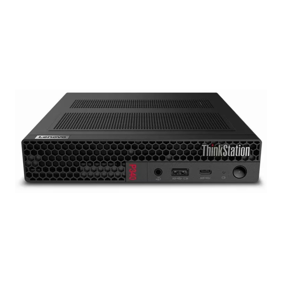 Lenovo ThinkStation P340 Tiny Guide D'utilisation