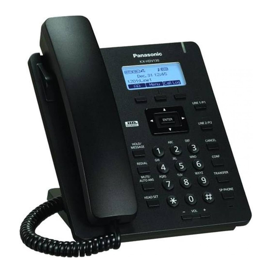 Panasonic KX-HDV130 Instructions D'utilisation