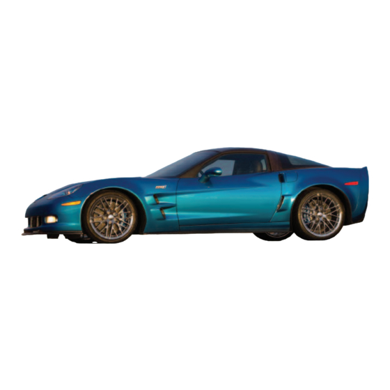 Chevrolet Corvette 2009 Guide Du Propriétaire