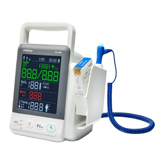 Shenzhen Mindray Bio-Medical Electronics VS-600 Guide D'utilisation Rapide