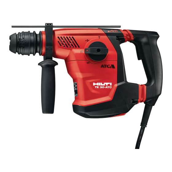 Hilti TE 30-ATC Mode D'emploi