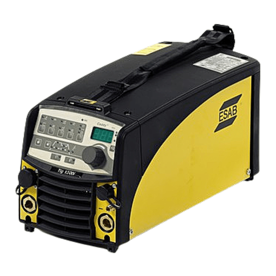 ESAB Caddy Tig 1500i Manuel D'instructions