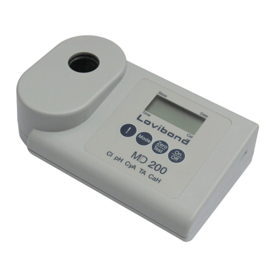 Tintometer Lovibond MD200 Mode D'emploi