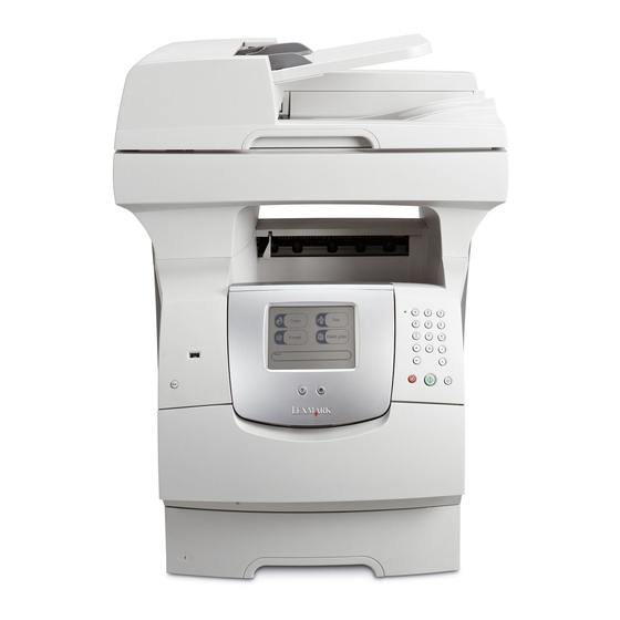 Lexmark MFP X642e Guide De L'utilisateur