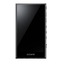 Sony NW-A106 Mode D'emploi