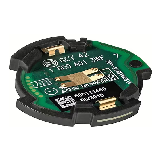Bosch Professional GCY 42 Notice Originale