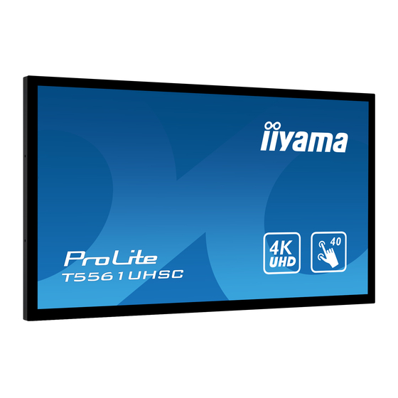 Iiyama ProLite T5561UHSC Mode D'emploi