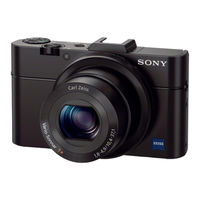 Sony Cyber-shot DSC-RX100M2 Guide De L'utilisateur