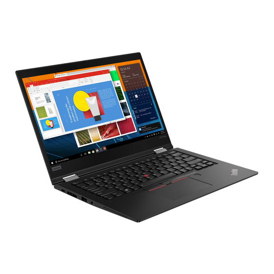 Lenovo ThinkPad X390 YOGA Guide De Configuration