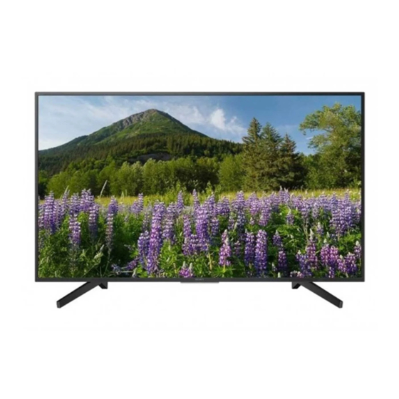 Sony BRAVIA KD-65X7000F Mode D'emploi