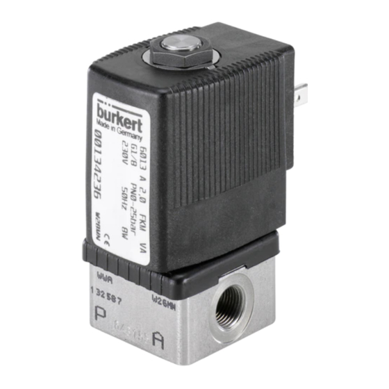 Burkert 6013 Manuel D'utilisation