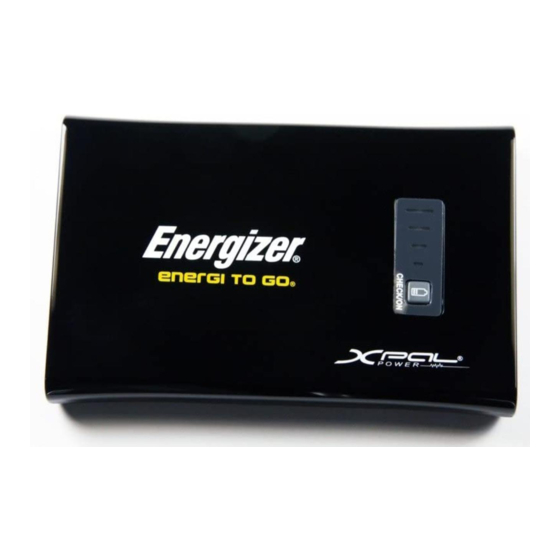 XPAL Power Corp. Energizer Energi to go XP4000 Manuels