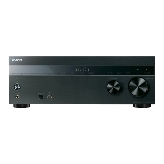 Sony STR-DH550 Guide De Référence