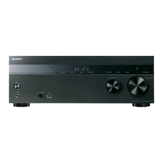 Sony STR-DH550 Guide De Référence
