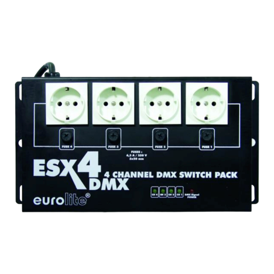 EuroLite ESX-4 Mode D'emploi