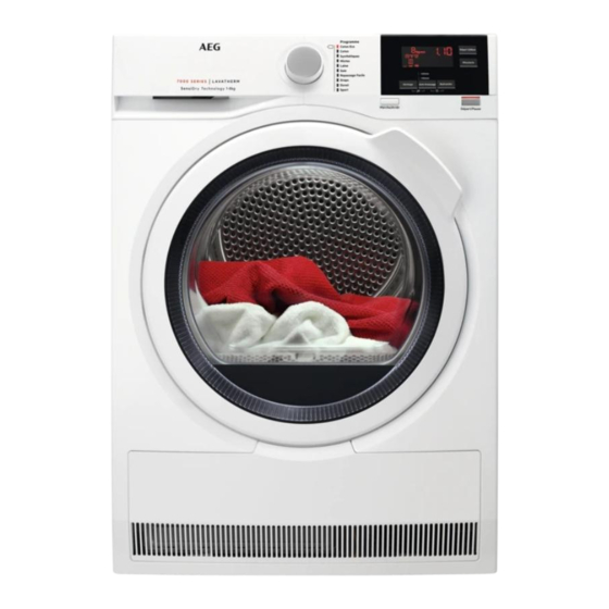 AEG T7DBR842H Notice D'utilisation