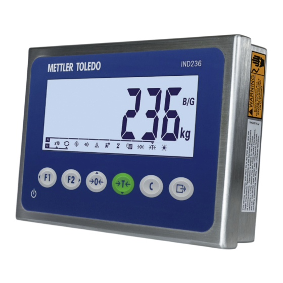 Mettler Toledo IND231 Manuel D'installation