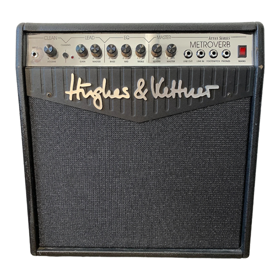 Hughes & Kettner ATTAX Serie Mode D'emploi