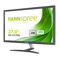 Hannspree HANNS-G HQ272PPB Manuel De I'utilisateur