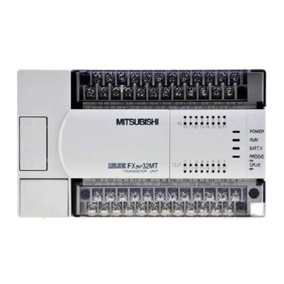 Mitsubishi Electric MELSEC FX Serie Manuel