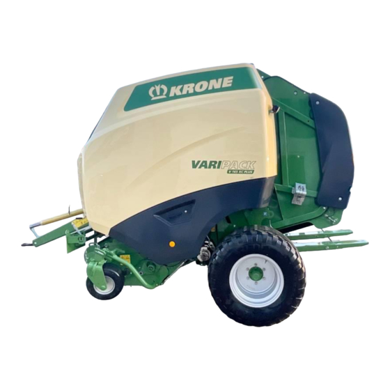 Krone VariPack V 165 Plus Notice D'utilisation Originale