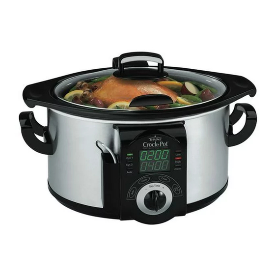 Crock-Pot Smart-Set Manuels