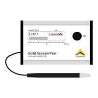 Goldanalytix GoldScreenPen Mode D'emploi