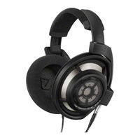 Sennheiser HD 800 S Notice D'emploi
