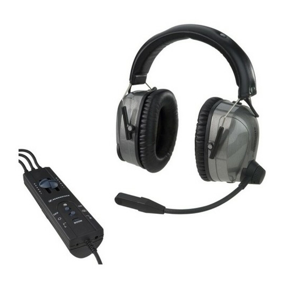 Sennheiser NoiseGard HMEC 460 Notice D'emploi