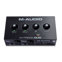 M-Audio M-TRACK DUO Guide D'utilisation