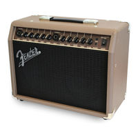 Fender Acoustasonic 40 Mode D'emploi