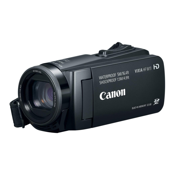 Canon VIXIA HF W11 Manuel D'utilisation