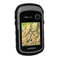 Garmin ETREX 20X Manuel D'utilisation