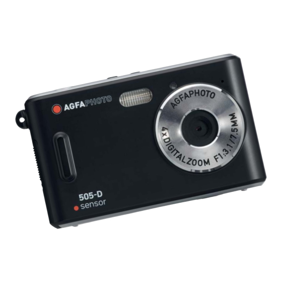 AgfaPhoto sensor 505-D Manuel D'utilisateur