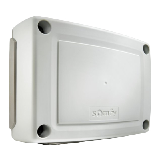 SOMFY CONTROL BOX 3S io Manuel D'utilisation