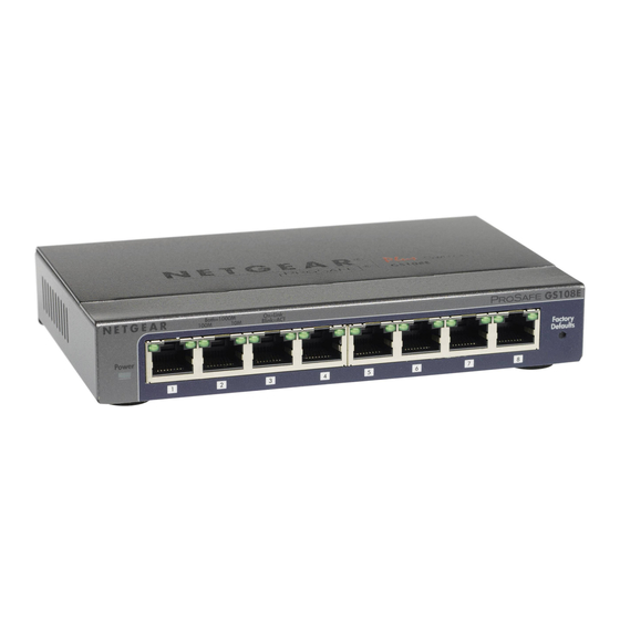 NETGEAR ProSafe Plus GS108E-300PES Guide D'installation