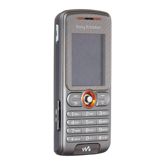 Sony Ericsson W200 Mode D'emploi