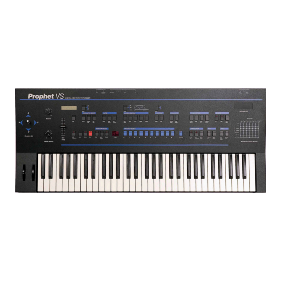 Arturia PROPHET-VS V Manuel Utilisateur