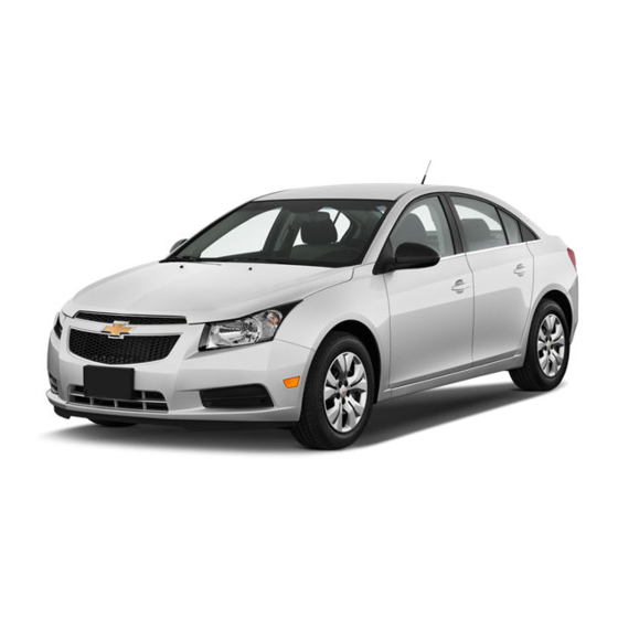 Chevrolet Cruze Guide De L'utilisateur