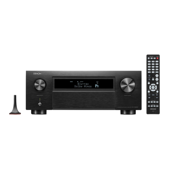 Denon AVC-X6800H Manuel De L'utilisateur