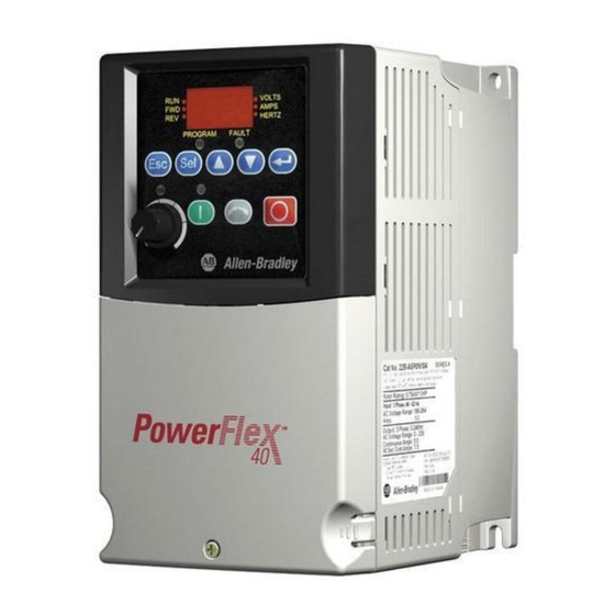 Rockwell Automation PowerFlex 40 Guide De Mise En Route