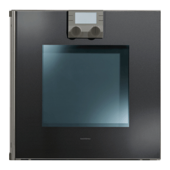 Gaggenau BO 210-100 Notice D'utilisation