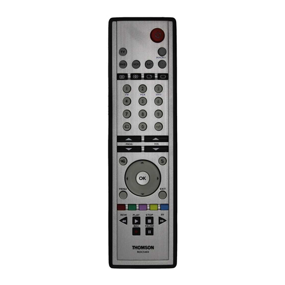 THOMSON ROC5404 Manuel D'utilisation