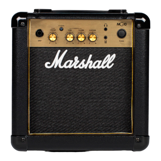 Marshall MG10 Mode D'emploi